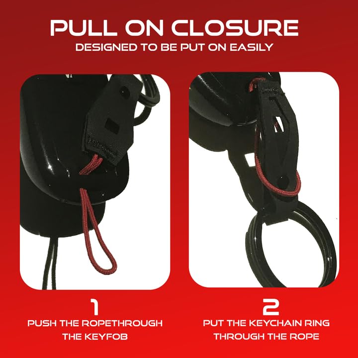 Utopicar Keychain, Black Hypalon Key Fob Rope - Lightweight Car Keyholder, Compatible with Tesla Model S/Y/3 - Image 4